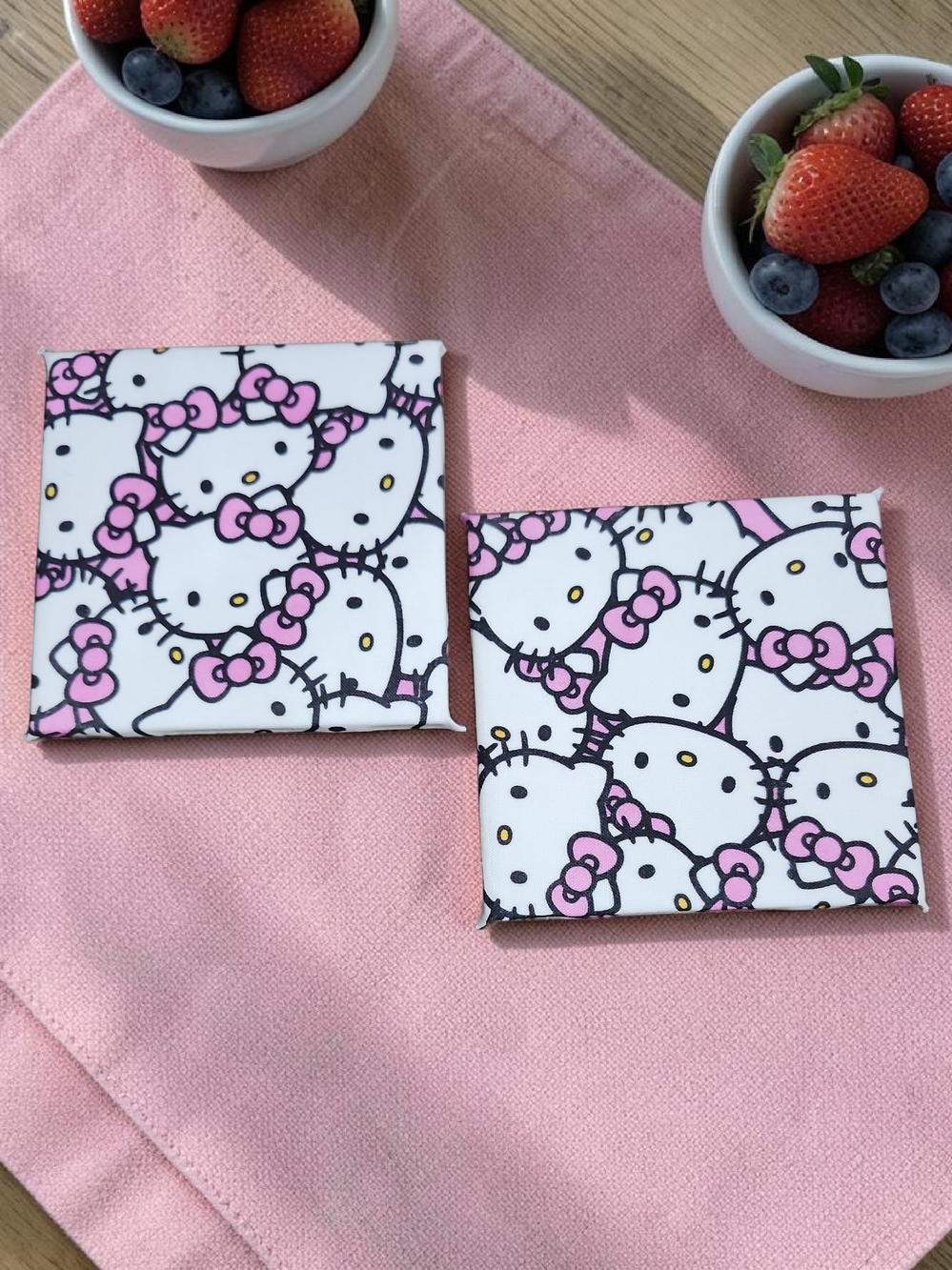 Hand Crafted Hello Kitty Ceramic Coasters